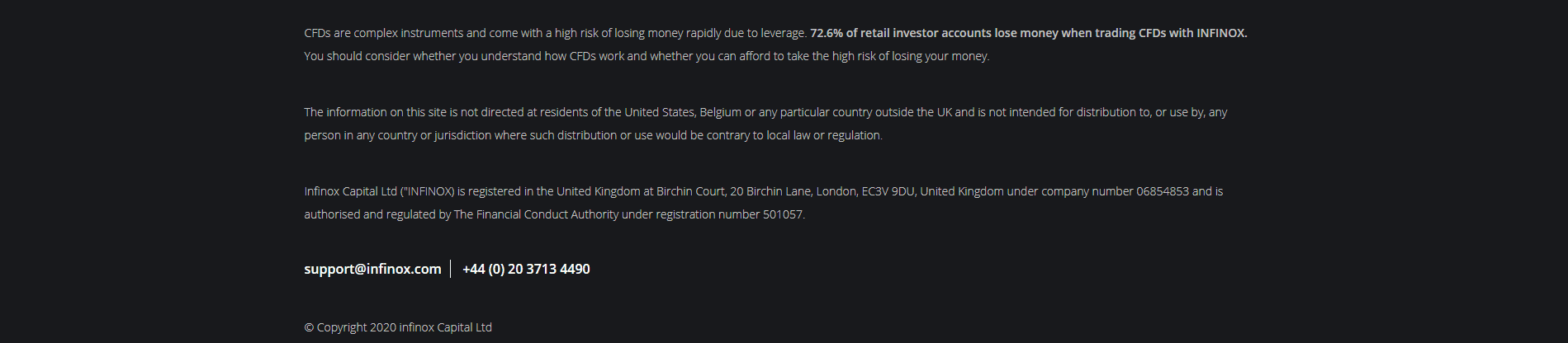 Infinox Review FCA regulator Infinox Review FCA regulator